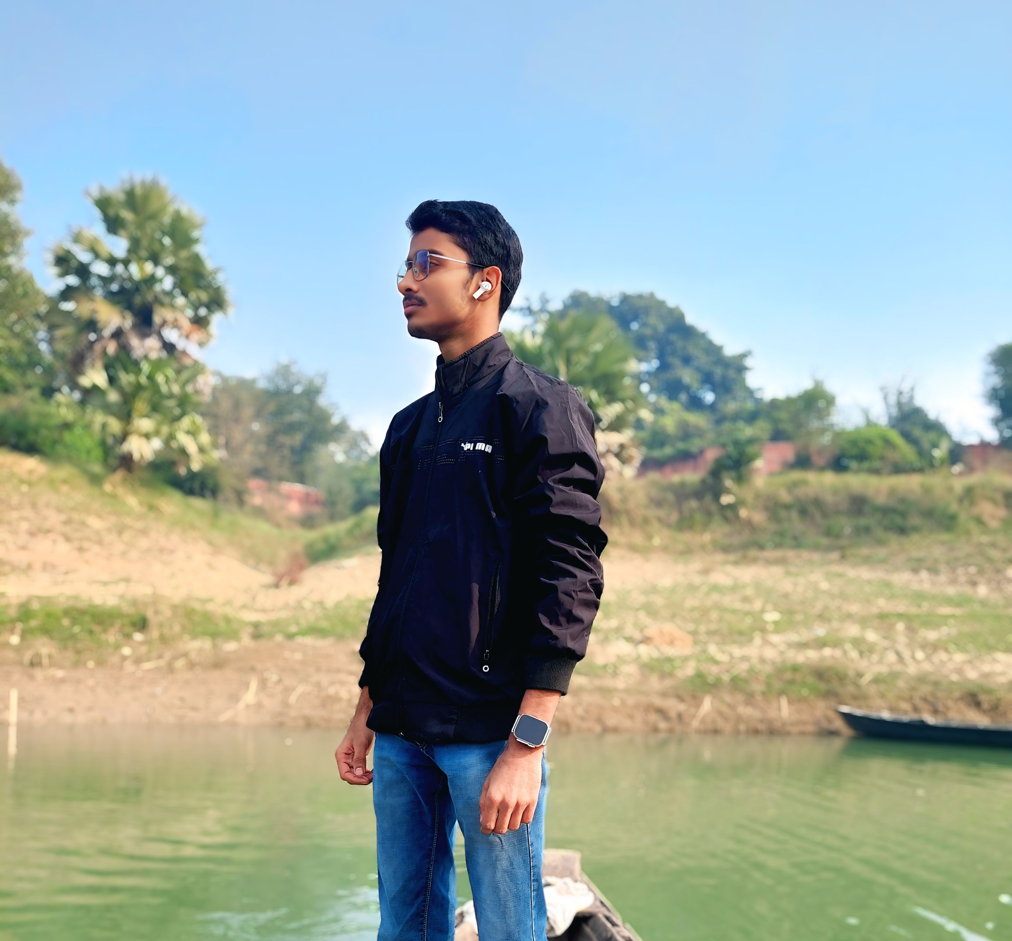 Anish Kushwaha at his hometown